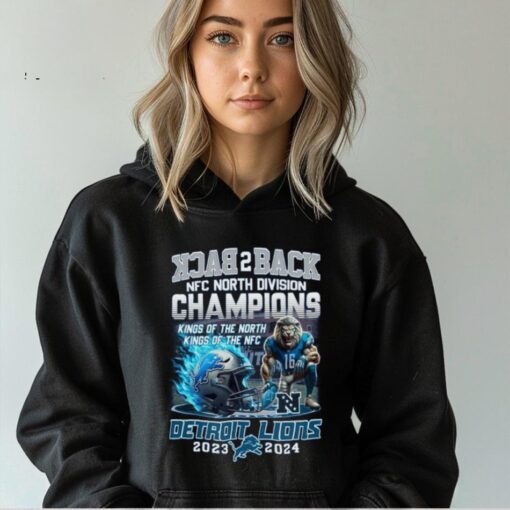 Detroit Lions NFC North Back 2 Back Champions T Shirt