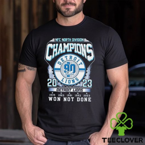 Detroit Lions NFC North Division Champions 2023 Won Not Done Shirt