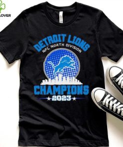 Detroit Lions NFC North Division Champions 2023 skyline city shirt