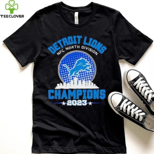 Detroit Lions NFC North Division Champions 2023 skyline city hoodie, sweater, longsleeve, shirt v-neck, t-shirt