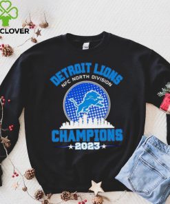 Detroit Lions NFC North Division Champions 2023 skyline city hoodie, sweater, longsleeve, shirt v-neck, t-shirt