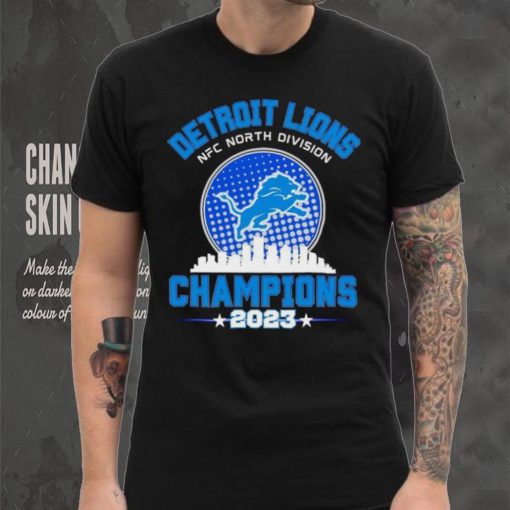 Detroit Lions NFC North Division Champions 2023 skyline city hoodie, sweater, longsleeve, shirt v-neck, t-shirt