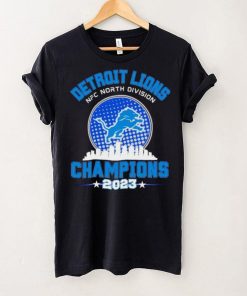 Detroit Lions NFC North Division Champions 2023 skyline city hoodie, sweater, longsleeve, shirt v-neck, t-shirt