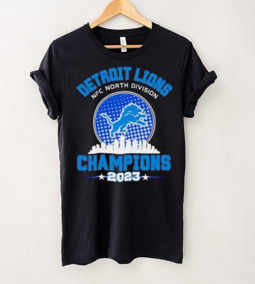 Detroit Lions NFC North Division Champions 2023 skyline city hoodie, sweater, longsleeve, shirt v-neck, t-shirt