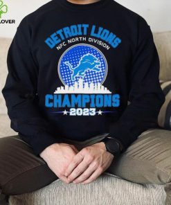 Detroit Lions NFC North Division Champions 2023 skyline city hoodie, sweater, longsleeve, shirt v-neck, t-shirt