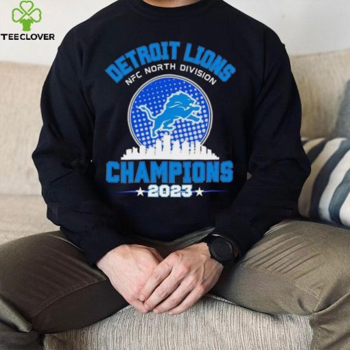 Detroit Lions NFC North Division Champions 2023 skyline city hoodie, sweater, longsleeve, shirt v-neck, t-shirt