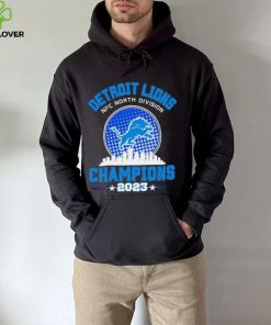 Detroit Lions NFC North Division Champions 2023 skyline city hoodie, sweater, longsleeve, shirt v-neck, t-shirt