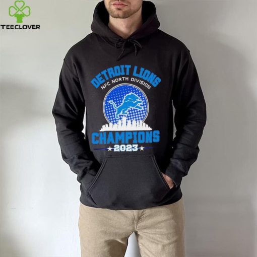 Detroit Lions NFC North Division Champions 2023 skyline city hoodie, sweater, longsleeve, shirt v-neck, t-shirt