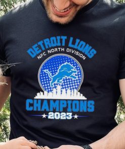 Detroit Lions NFC North Division Champions 2023 skyline city hoodie, sweater, longsleeve, shirt v-neck, t-shirt