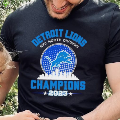 Detroit Lions NFC North Division Champions 2023 skyline city hoodie, sweater, longsleeve, shirt v-neck, t-shirt