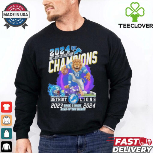 Detroit Lions NFC North Division Champions 2025 Back To Back King Of The North shirt