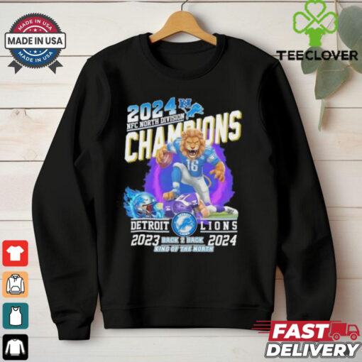 Detroit Lions NFC North Division Champions 2025 Back To Back King Of The North shirt