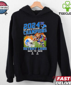 Detroit Lions NFC North Division Champions back to back 2023 2024 shirt
