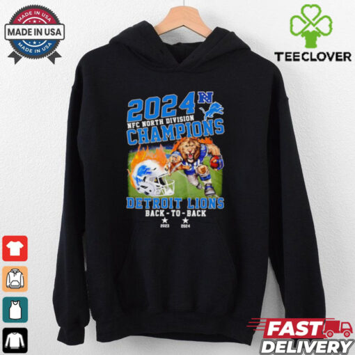 Detroit Lions NFC North Division Champions back to back 2023 2024 shirt