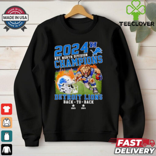 Detroit Lions NFC North Division Champions back to back 2023 2024 shirt