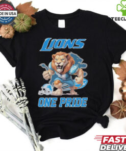 Detroit Lions NFL 2024 Mascot Football One Pride Shirt