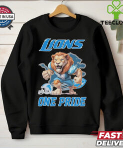 Detroit Lions NFL 2024 Mascot Football One Pride Shirt