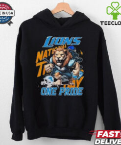 Detroit Lions NFL 2024 Mascot Football One Pride T Shirt