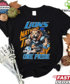 Detroit Lions NFL 2024 Mascot Football One Pride T Shirt