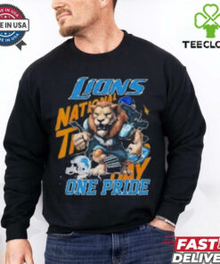 Detroit Lions NFL 2024 Mascot Football One Pride T Shirt