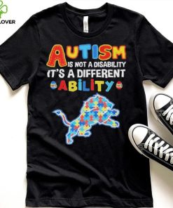 Detroit Lions NFL Autism Is Not A Disability 2024 Shirt