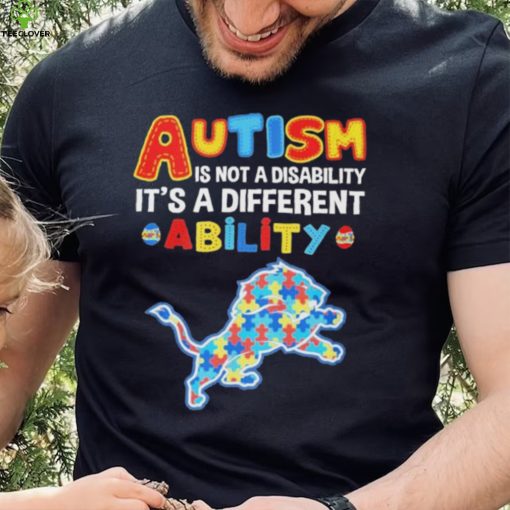 Detroit Lions NFL Autism Is Not A Disability 2024 Shirt