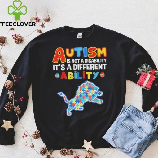 Detroit Lions NFL Autism Is Not A Disability 2024 Shirt