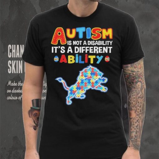 Detroit Lions NFL Autism Is Not A Disability 2024 Shirt