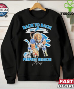 Detroit Lions NFL Back To Back 2024 Perfect Season T Shirts