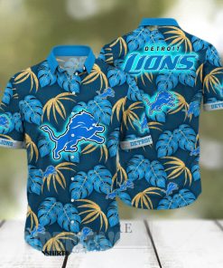 Detroit Lions NFL Flower Classic Full Print Hawaiian Shirt