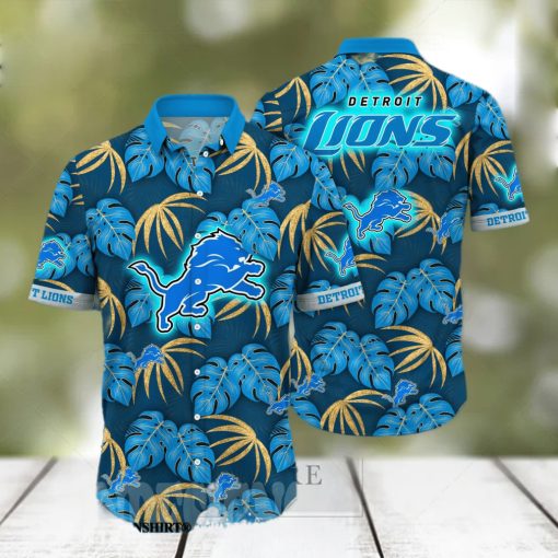 Detroit Lions NFL Flower Classic Full Print Hawaiian Shirt