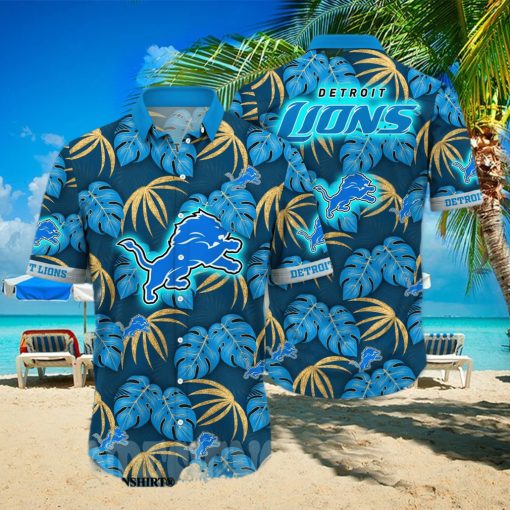 Detroit Lions NFL Flower Classic Full Print Hawaiian Shirt