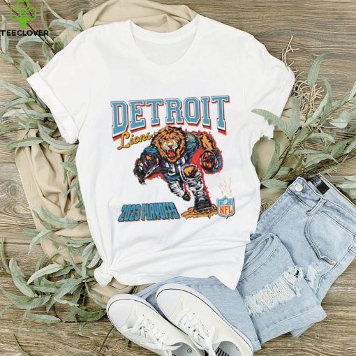 Detroit Lions NFL Football 2023 Playoffs mascot hoodie, sweater, longsleeve, shirt v-neck, t-shirt