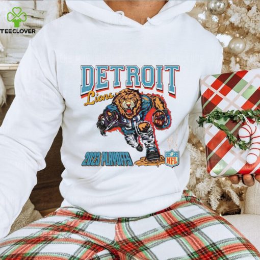 Detroit Lions NFL Football 2023 Playoffs mascot hoodie, sweater, longsleeve, shirt v-neck, t-shirt