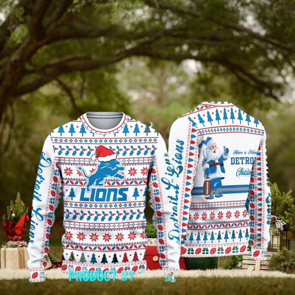 Detroit Lions NFL Merry Christmas 2024 Ugly Sweater Detroit Lions NFL Merry Christmas 2024 Ugly Sweater