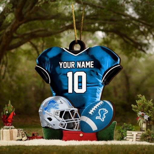 Detroit Lions NFL Sport Ornament Custom Name And Number