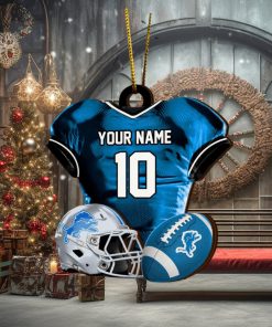 Detroit Lions NFL Sport Ornament Custom Name And Number