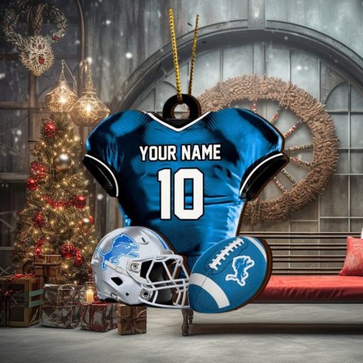 Detroit Lions NFL Sport Ornament Custom Name And Number