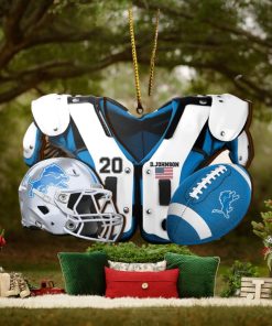 Detroit Lions NFL Sport Ornament Custom Your Name And Number