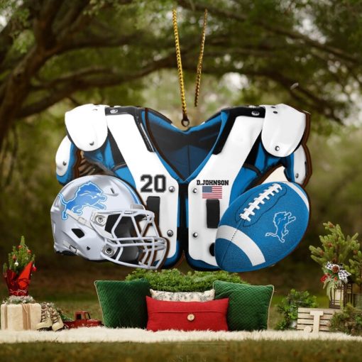 Detroit Lions NFL Sport Ornament Custom Your Name And Number