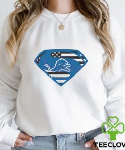 Detroit Lions NFL Superman Logo 2024 hoodie, sweater, longsleeve, shirt v-neck, t-shirt
