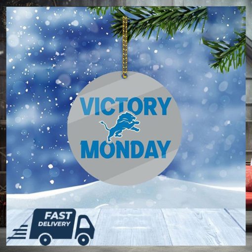 Detroit Lions NFL Victory Monday Christmas Tree Decorations Xmas Ornament