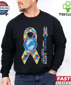 Detroit Lions NFL crucial catch intercept autism shirt