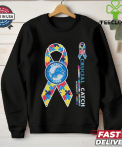 Detroit Lions NFL crucial catch intercept autism shirt