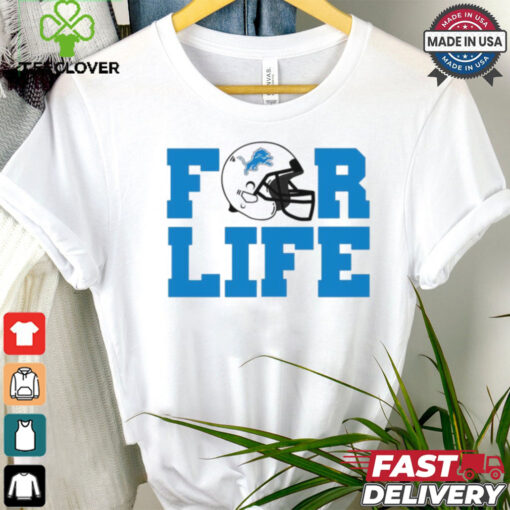 Detroit Lions NFL football for life helmet logo 2024 hoodie, sweater, longsleeve, shirt v-neck, t-shirt