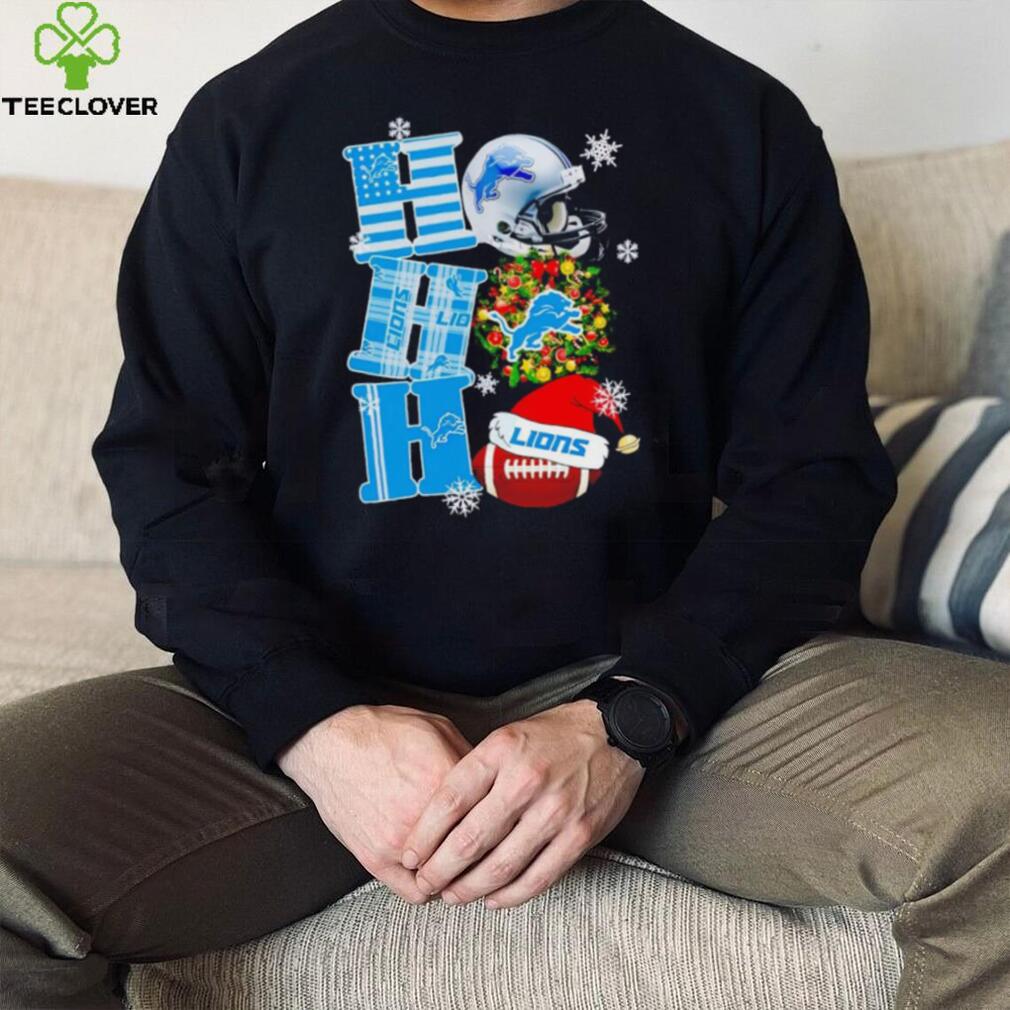 Detroit Lions NFL ho ho ho Christmas shirt Detroit Lions NFL ho ho ho Christmas shirt