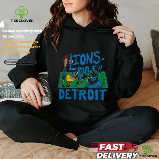 Detroit Lions NFL x Homage x Beavis and Butt Head Unisex Tri Blend T Shirt