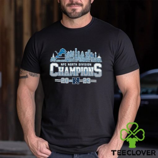 Detroit Lions Name Skyline NFC North Division Champions 2023 Shirt