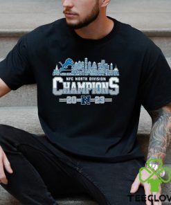 Detroit Lions Name Skyline NFC North Division Champions 2023 Shirt