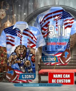 Detroit Lions Never Forget 911 Hawaiian Shirt